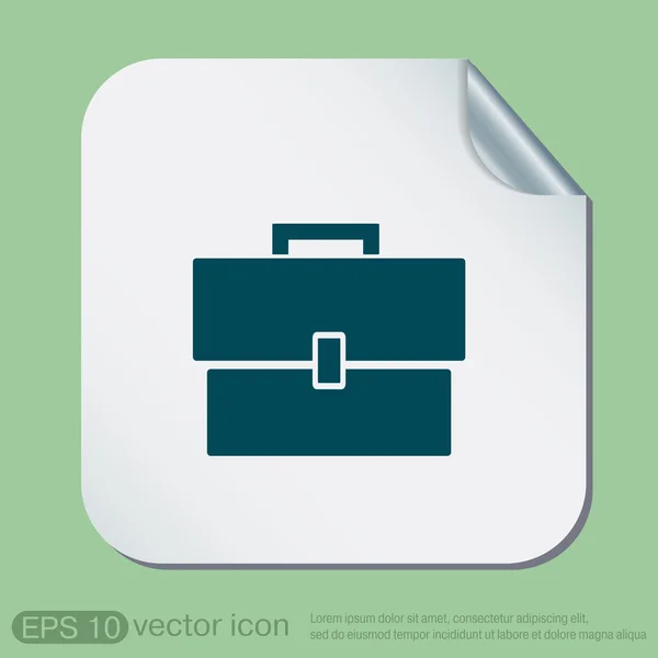 Briefcase symbol icon — Stock Vector