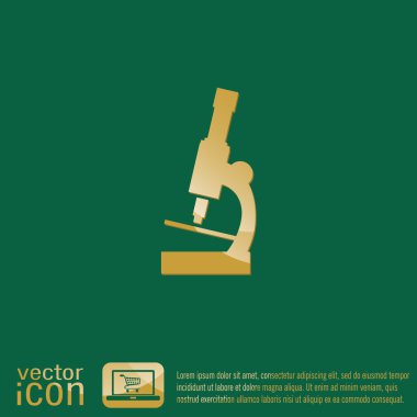 Mikroskop işareti. sembol