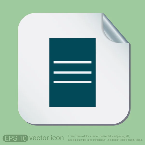 Tablet PC vel papier — Stockvector