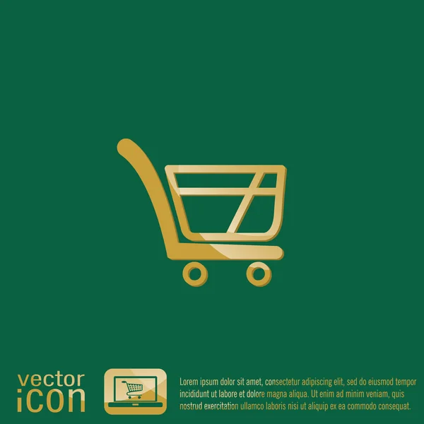 Shopping cart icon. — Stock Vector