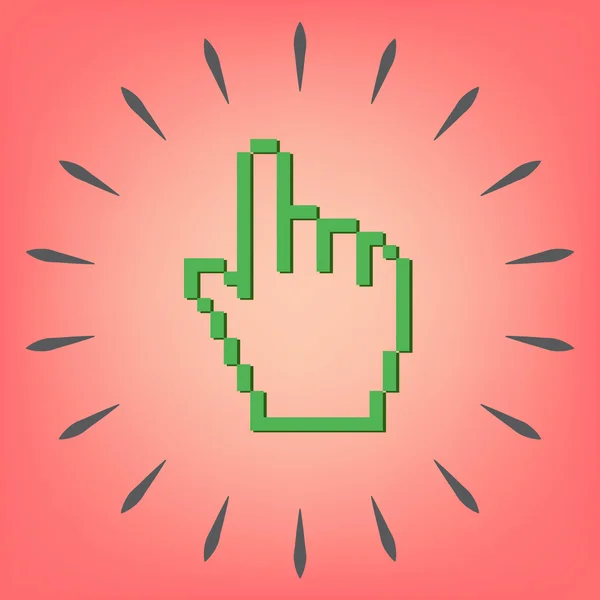 Cursor de mano del ratón — Vector de stock