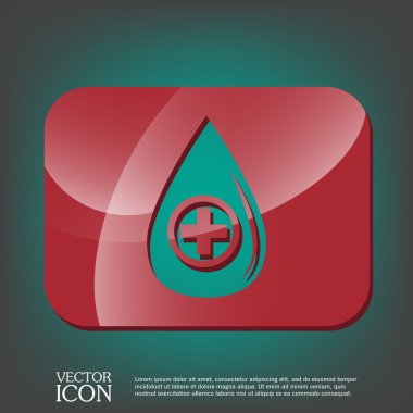 Bir haç ile bırakın. tıbbi simge