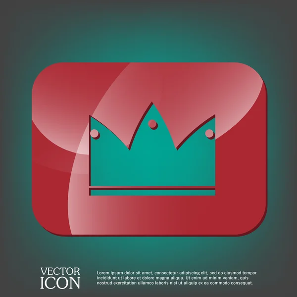 Signo de icono corona — Vector de stock