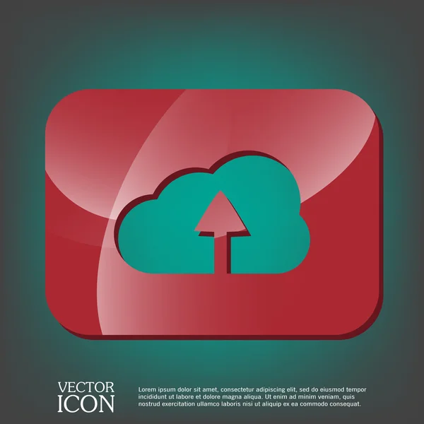 Icono descargar archivos — Vector de stock