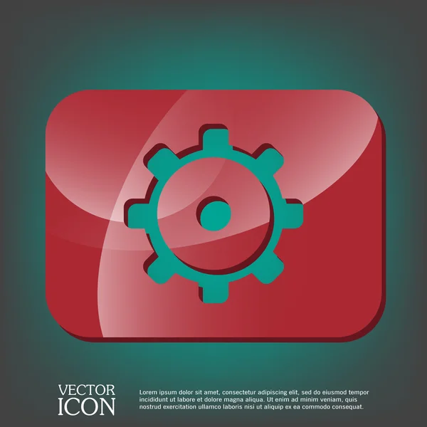 Cogwheel, icon setting and repair — Stock Vector