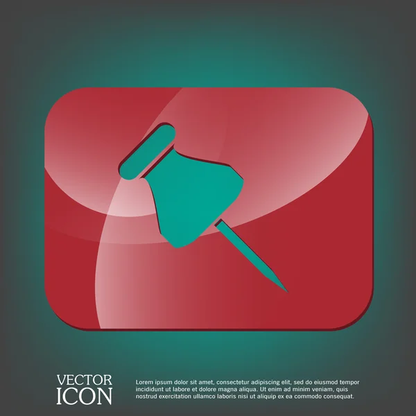 Symbole icône fournitures de bureau — Image vectorielle