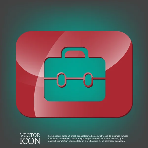 Icône symbole porte-documents — Image vectorielle