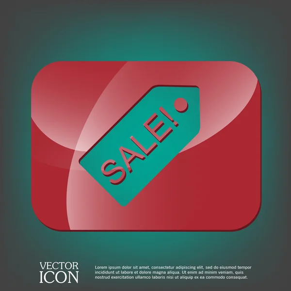 Koop label icon — Stockvector