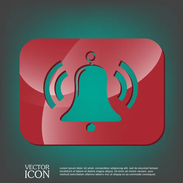 Icono de campana — Vector de stock