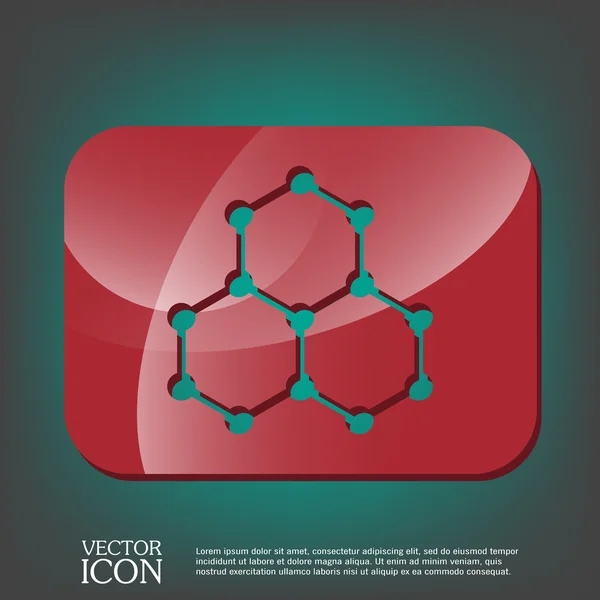 Icono compuesto químico — Vector de stock