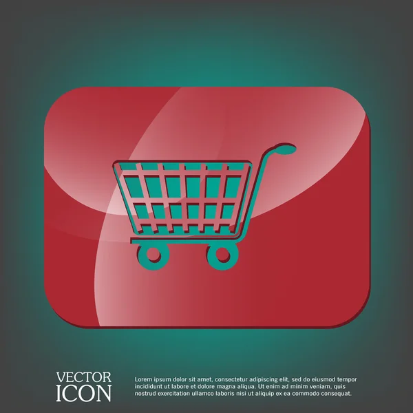 Icono del carrito de compras — Vector de stock