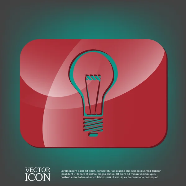 Icono de la luz eléctrica — Vector de stock