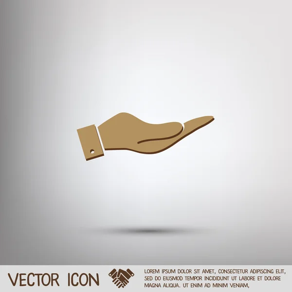 Hand icon design — Stock Vector