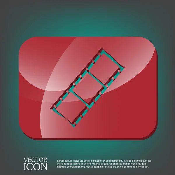 Sinal de filme. símbolo de cinema —  Vetores de Stock