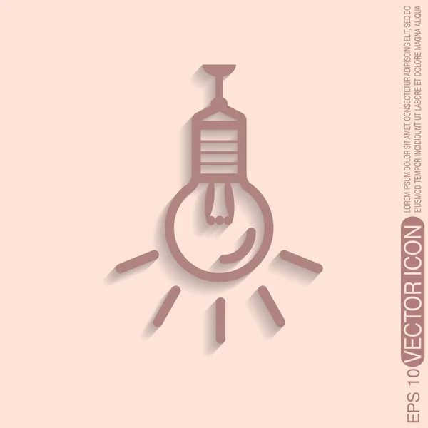 Lightbulb. character ideas — Stock Vector