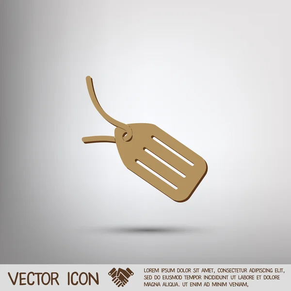 Botón icono de etiqueta — Vector de stock