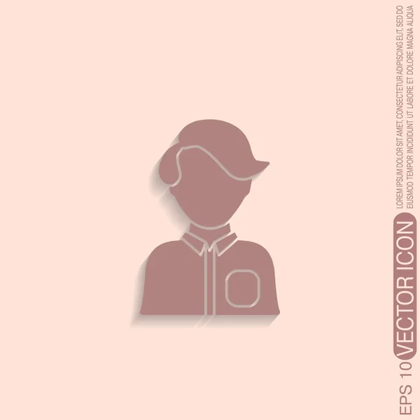 Man or woman avatar sign — Stock Vector