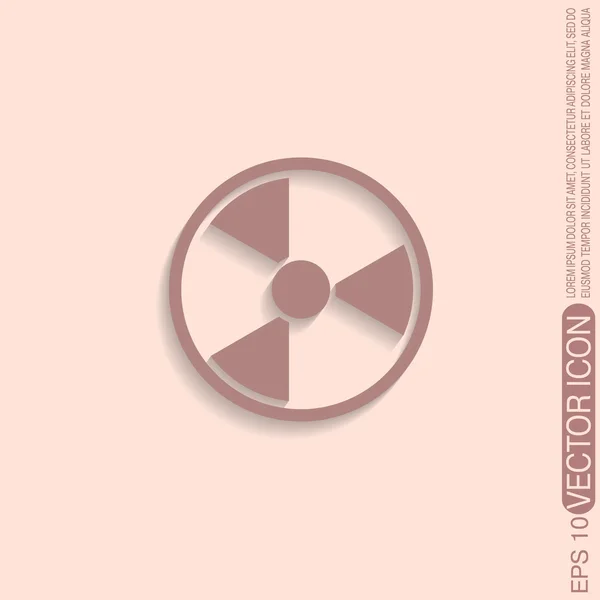 Nucleaire gevaar pictogram — Stockvector