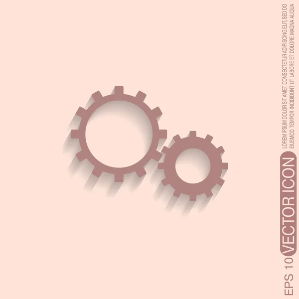 Cogwheel, icon setting and repair — Stock Vector