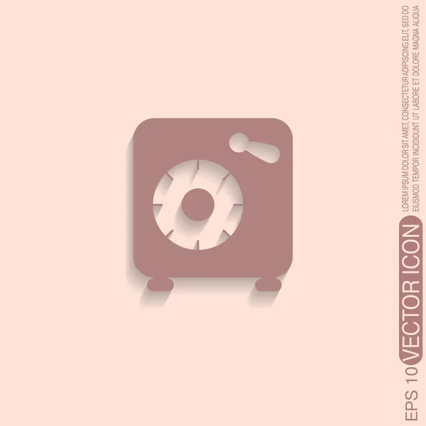 Bank vault safe icon — Stock Vector