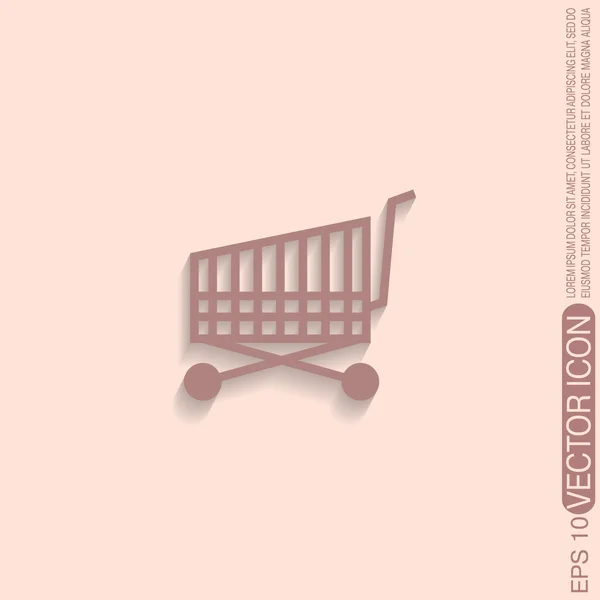 Shopping cart icon — Stock Vector