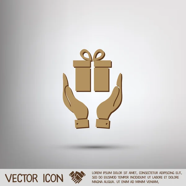 Holiday Gift Box ikon — Stock vektor
