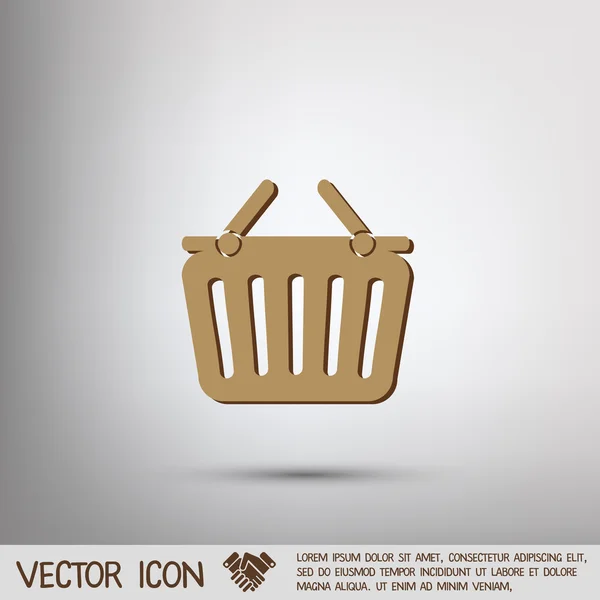 Varukorg ikon — Stock vektor