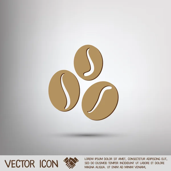 Grain de café symbole — Image vectorielle
