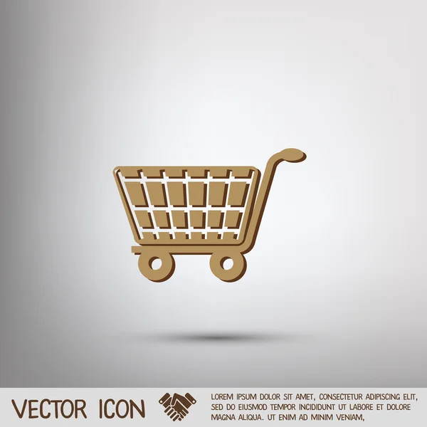 Varukorg ikon — Stock vektor