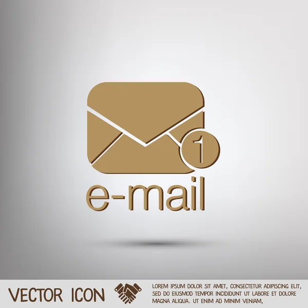 Postal envelope sign — Stock Vector
