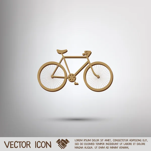 Icono de bicicleta retro — Vector de stock