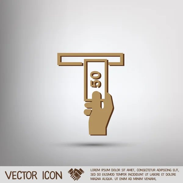 Символ банкомата — стоковый вектор