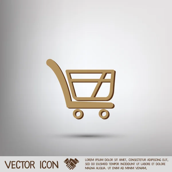 Varukorg ikon — Stock vektor