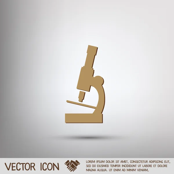 Mikroskop tecken ikonen — Stock vektor