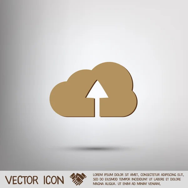 Icono descargar archivos — Vector de stock