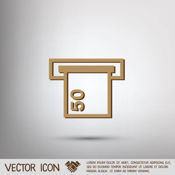 Символ банкомата — стоковый вектор