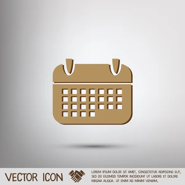 Icône signe calendrier — Image vectorielle