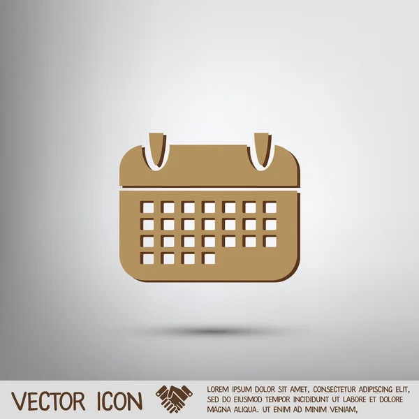 Icono de signo de calendario — Vector de stock