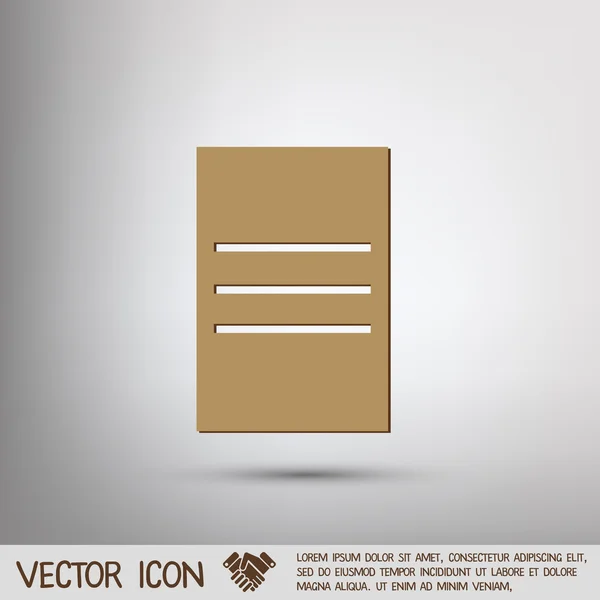 Tablett pappersark — Stock vektor