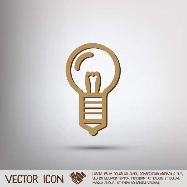 Lightbulb. character ideas — Stock Vector