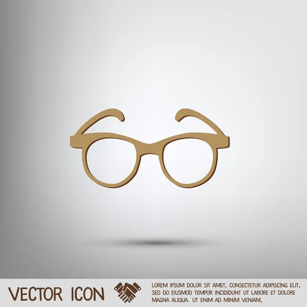 Signo icono gafas — Vector de stock