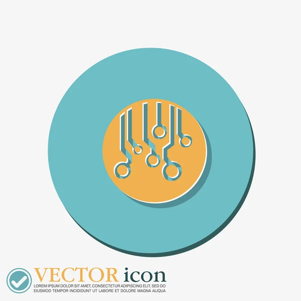 Circuito segno icona . — Vettoriale Stock