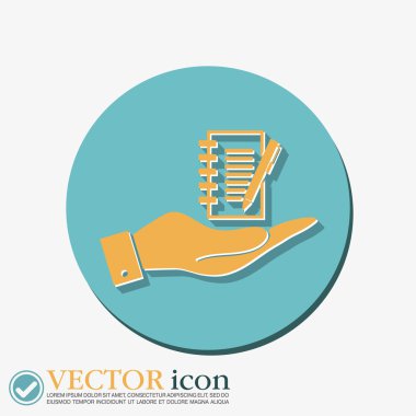 bir parça kağıt tutan el