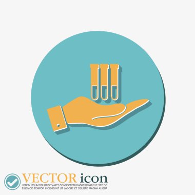 bir ampul ya da kabı tutan el