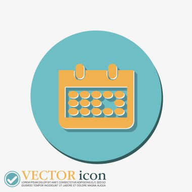 Takvim işareti illüstrasyon