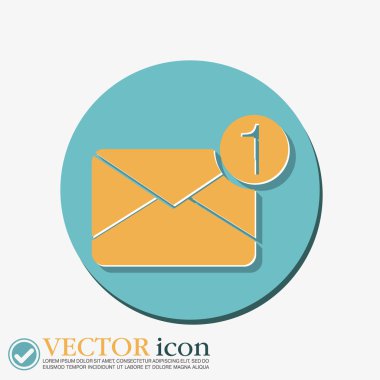 e-posta simgesi. simge zarf.