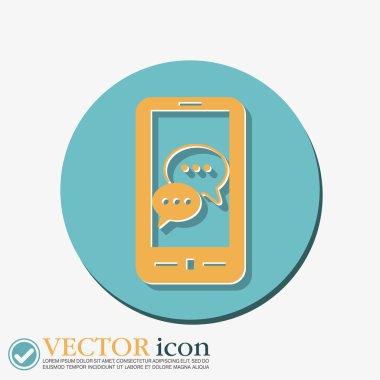 smartphon, diyalog konuşan bulut.