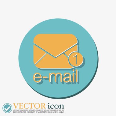 posta zarf. e-posta simgesi .