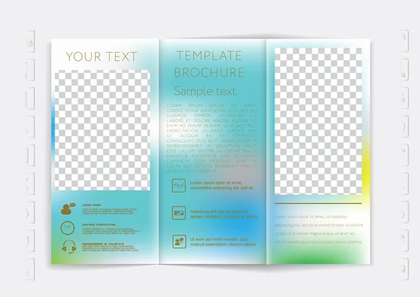 Brochure Tri-Fold design maquette — Image vectorielle