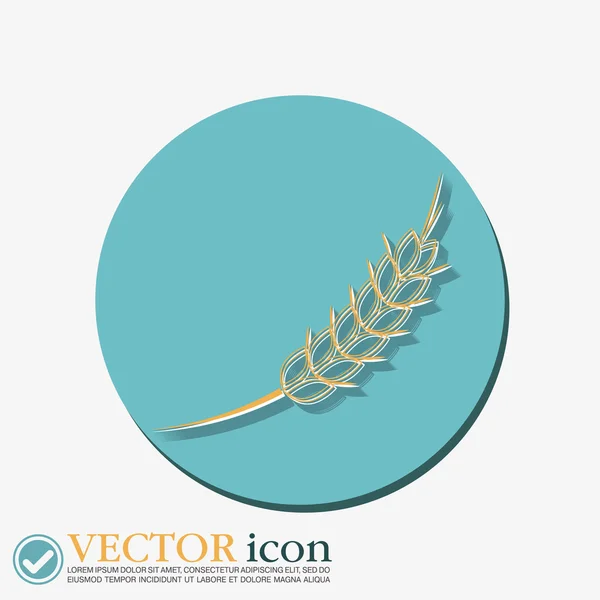 Weizen-Ähren-Symbol — Stockvektor